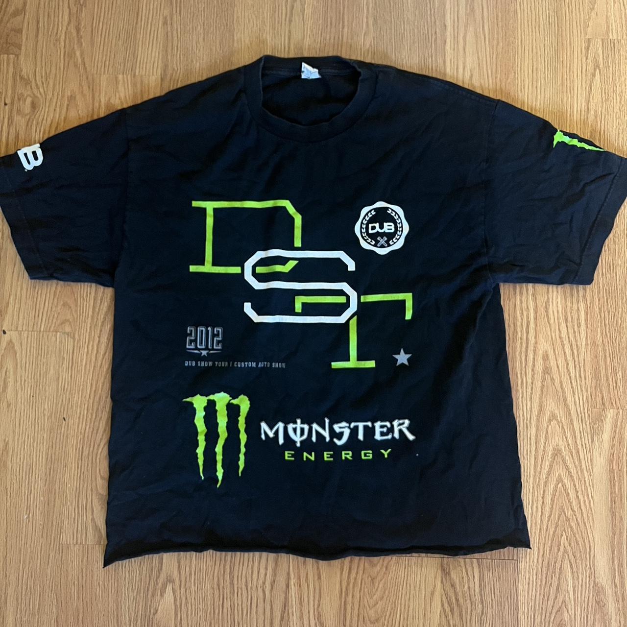 Rare Monster Energy Tee (super Cool Graphic With - Depop