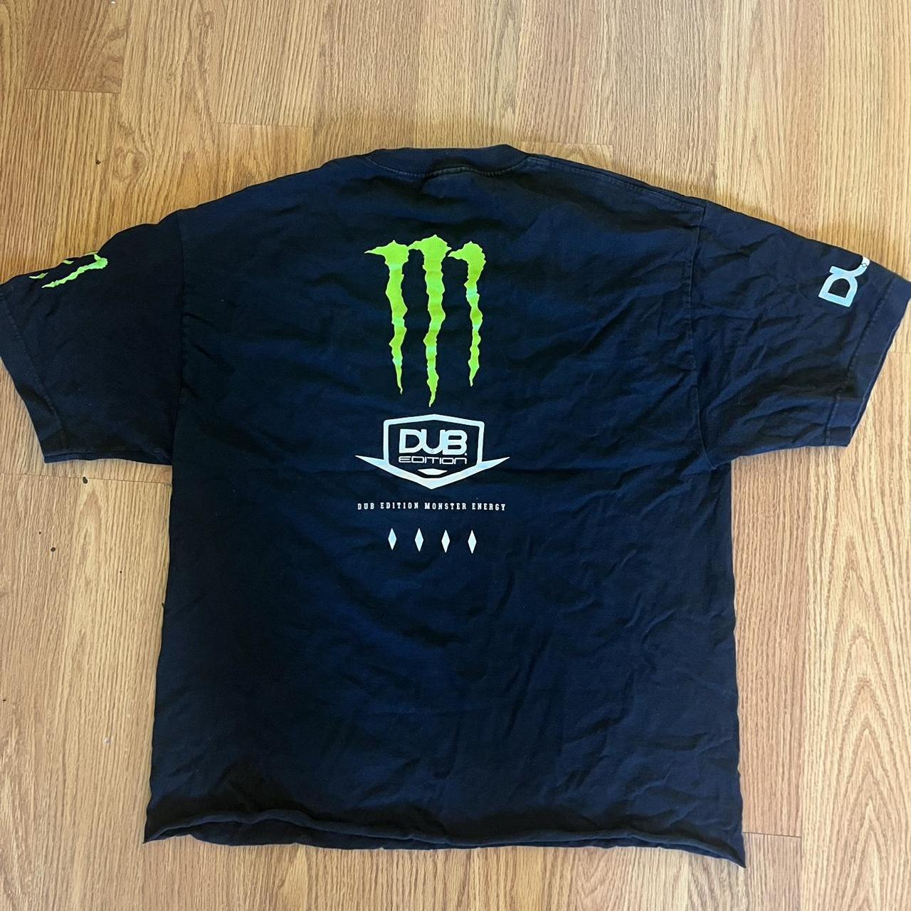 rare monster energy tee (Super cool graphic with... - Depop