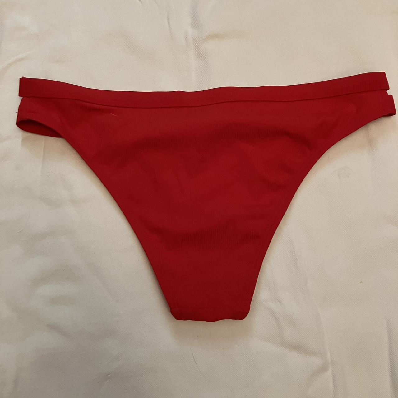 Red bikini bottoms - Depop