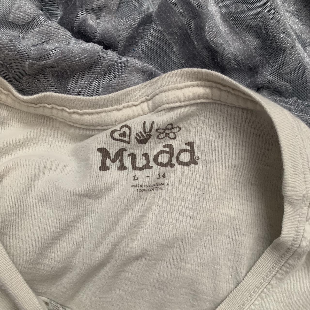 Mudd Clothing Women's Cream and Green T-shirt (2)