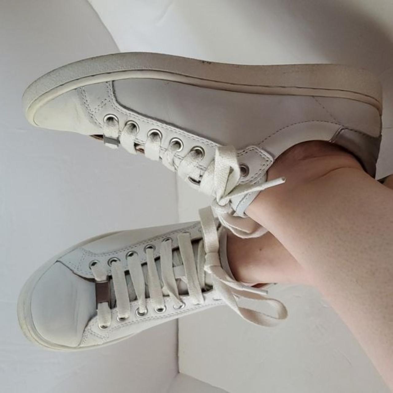 Ugg white leather outlet sneaker