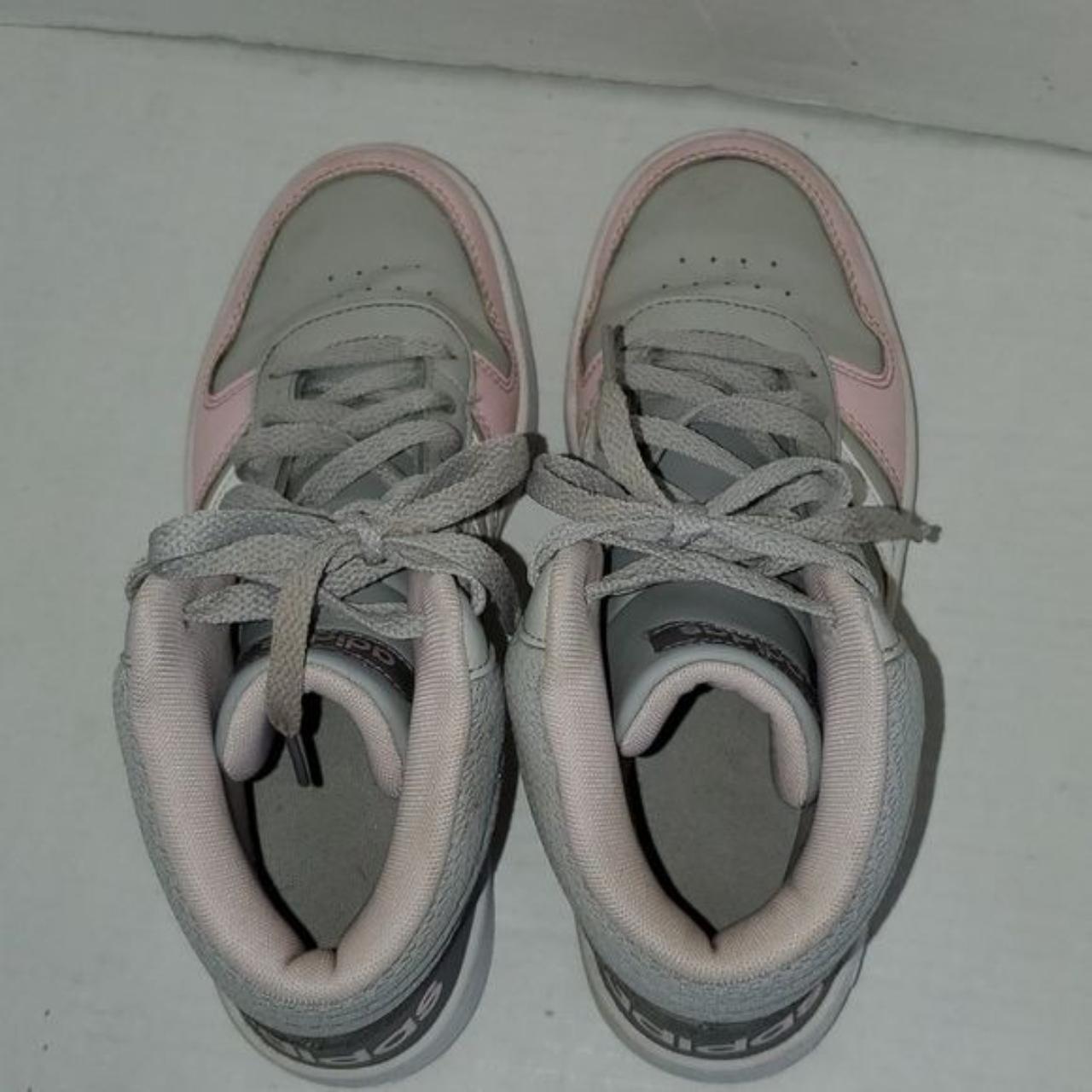 Grey and pink womens adidas high tops sale