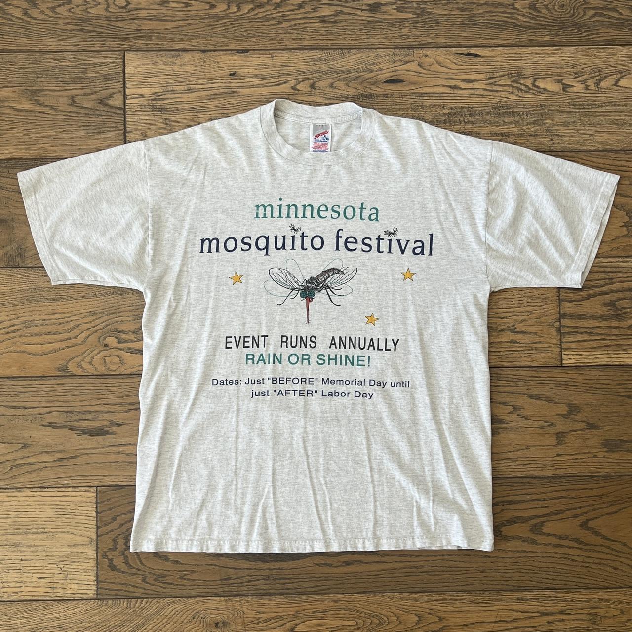 Vintage 90s Minnesota mosquito festival t shirt. | Depop