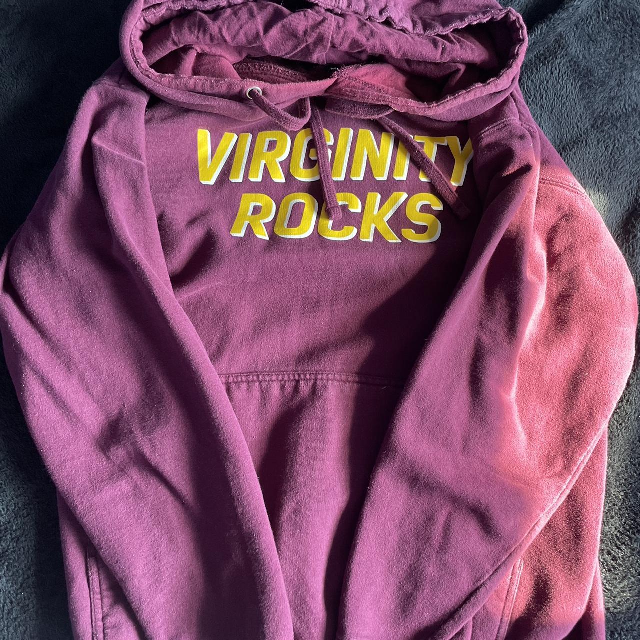 Purple virginity rocks discount hoodie