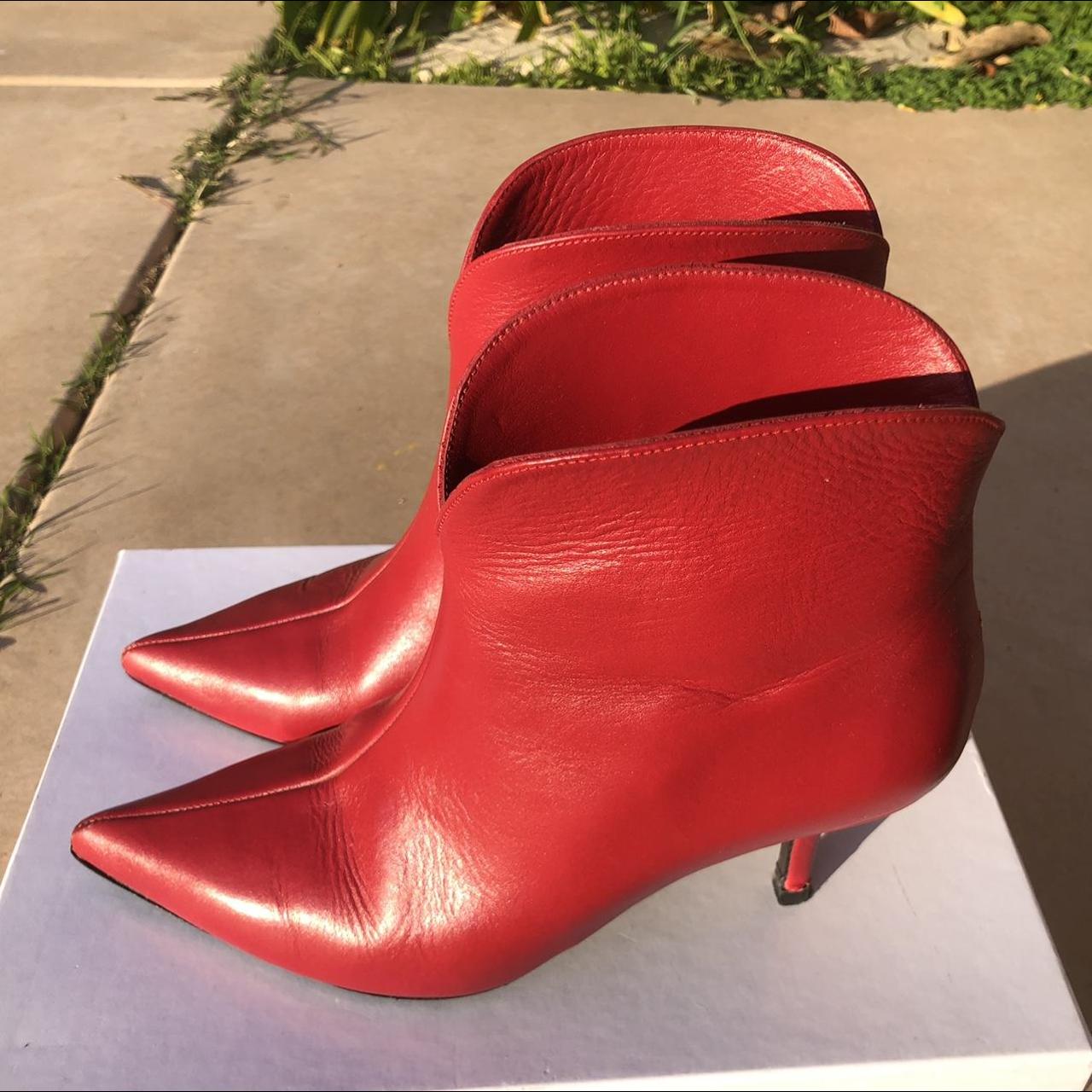 ANINE BING red boots Super cool and retro looking Depop