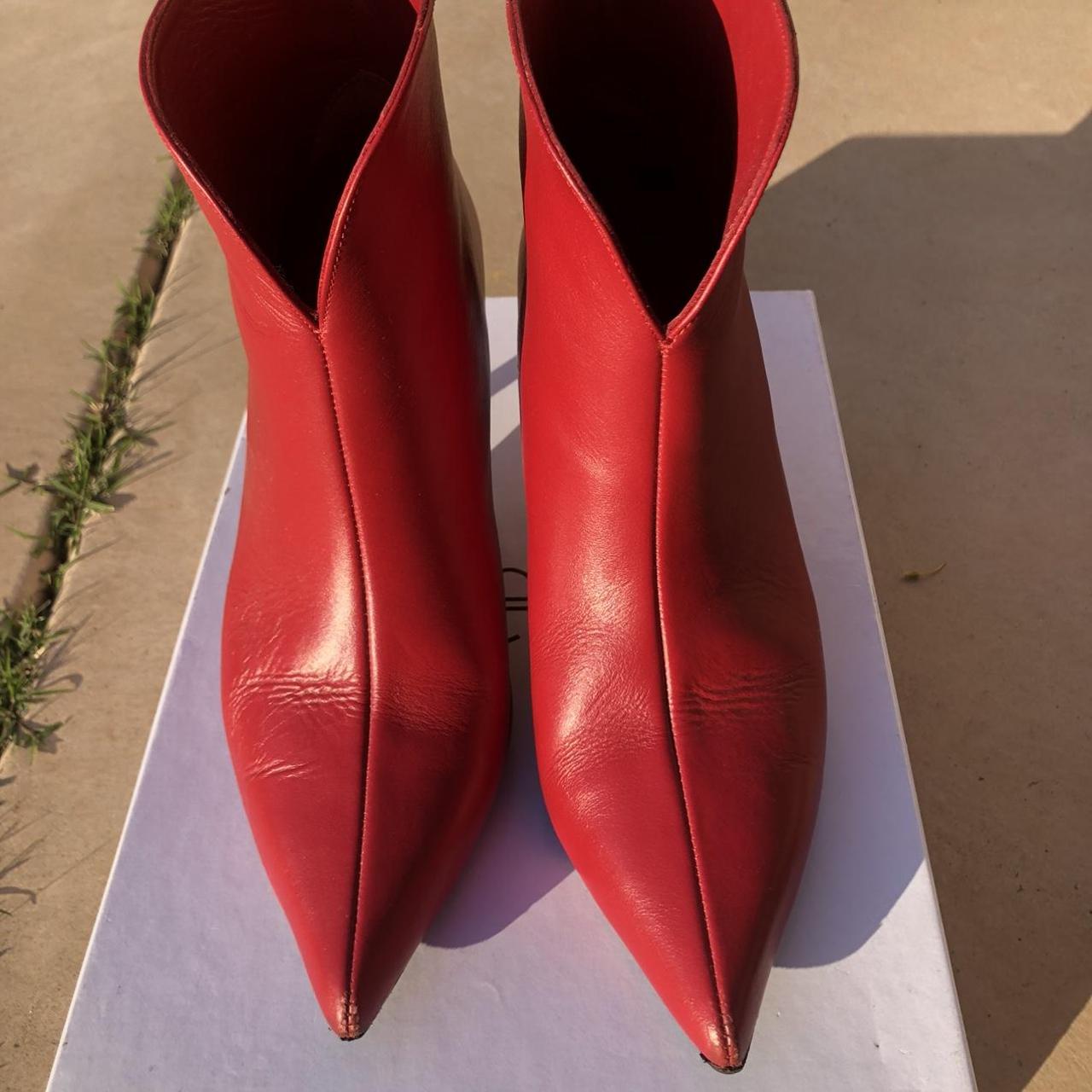 ANINE BING red boots Super cool and retro looking Depop