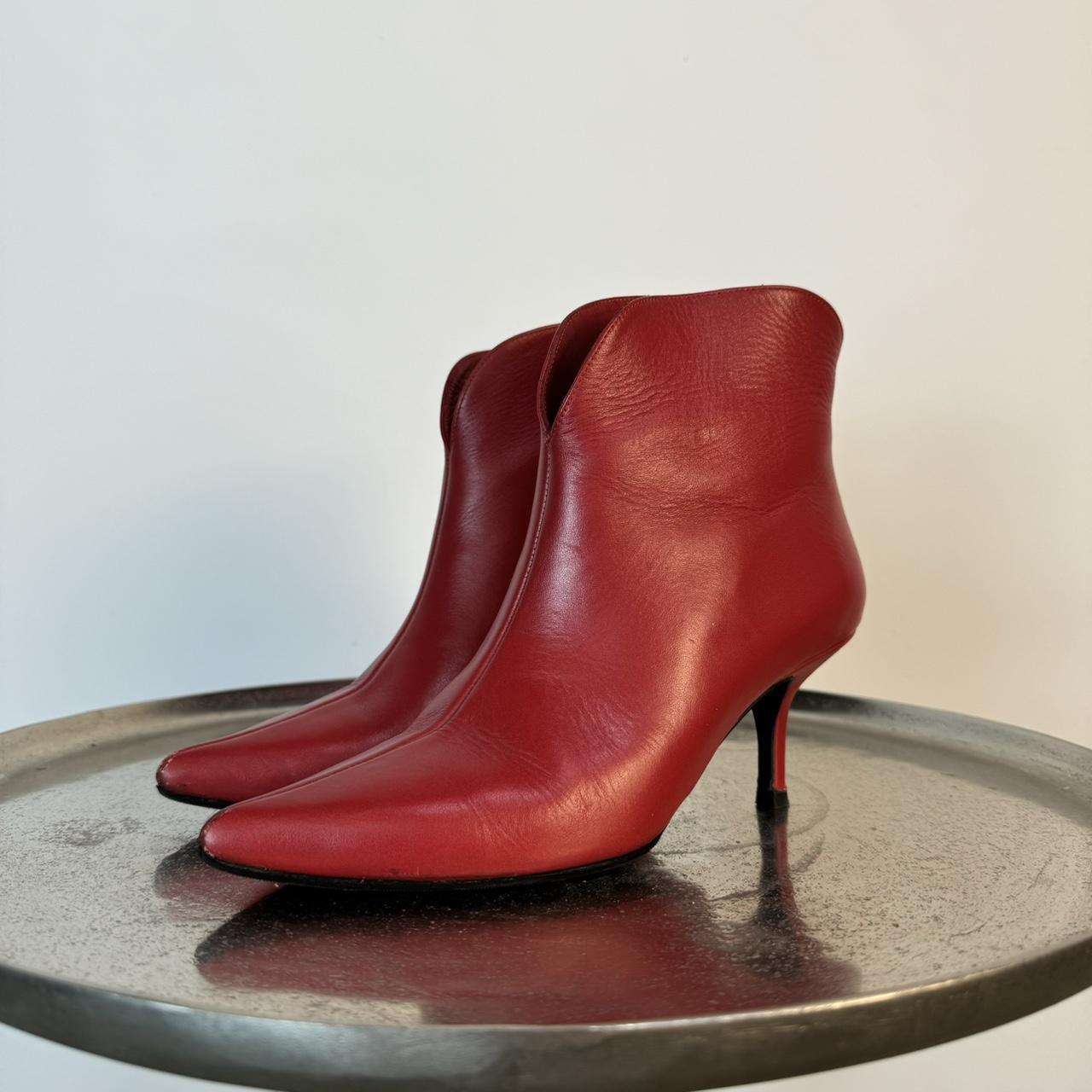 Anine bing red boots hotsell