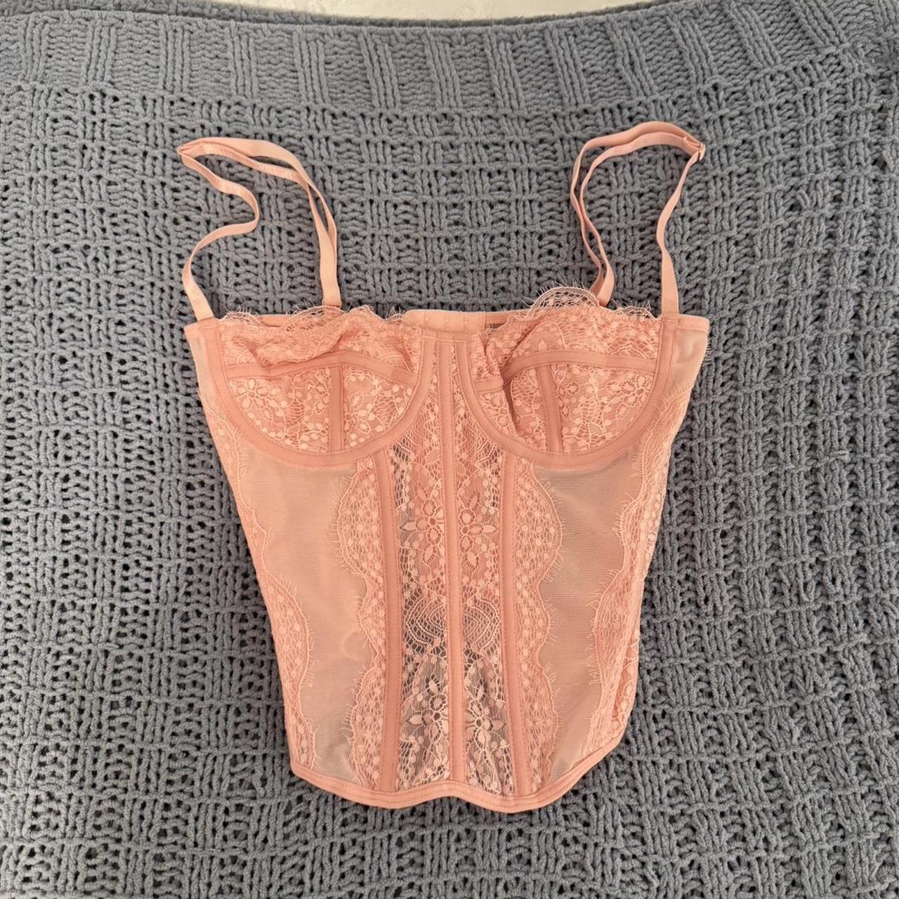 Pink Corset Top new with tags from Amazon, just... Depop