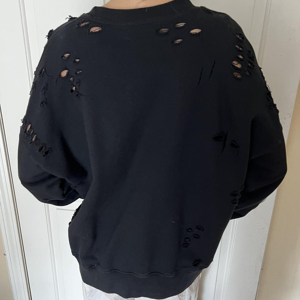 AMIRI CHAOS DISTRESSED SWEATSHIRT oversized #amiri | Depop