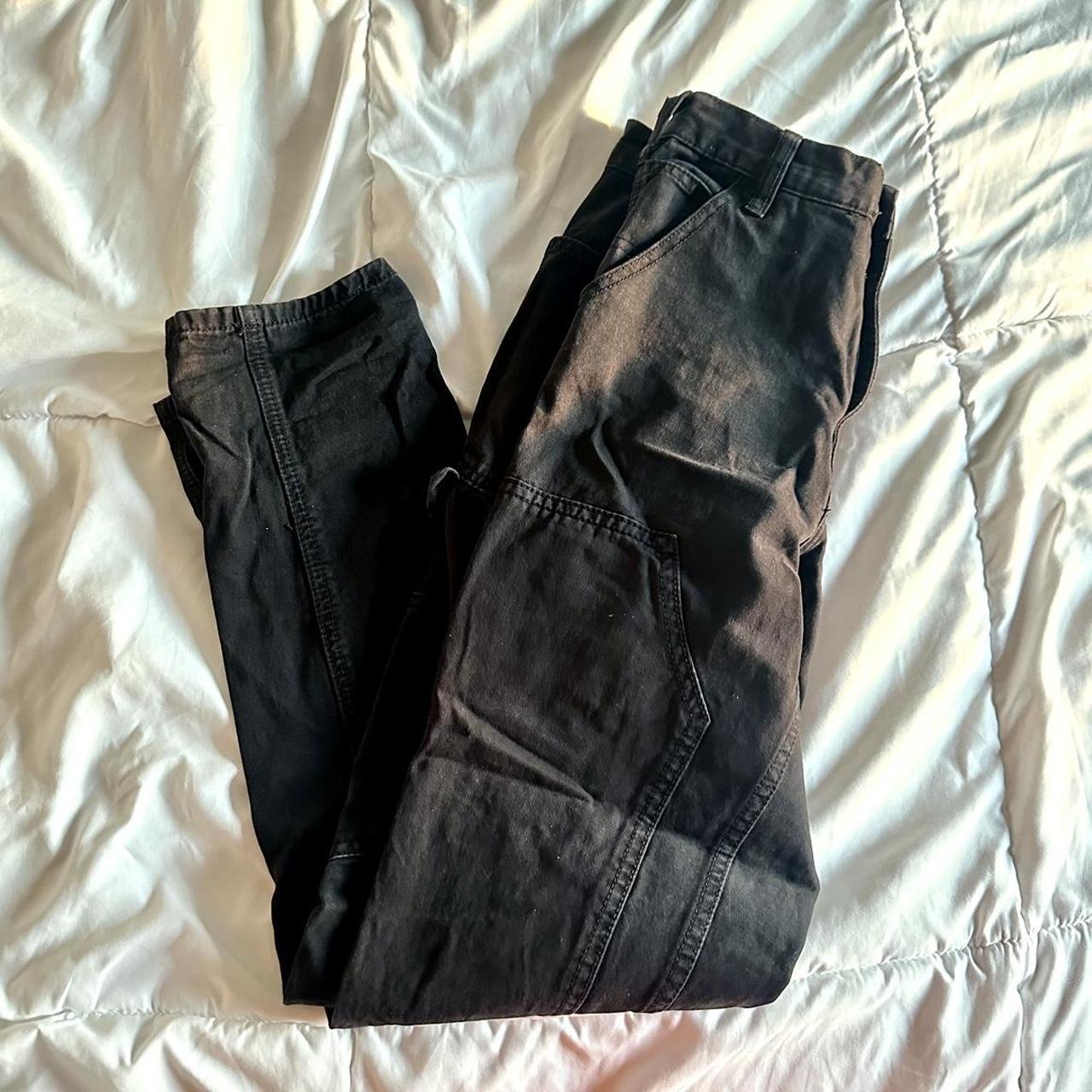 J. Galt (PacSun) black cargo pants Size: says M... - Depop