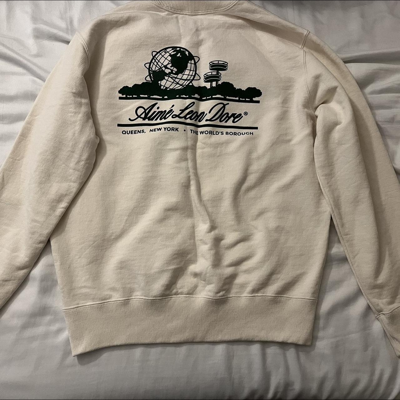 Aime Leon D'ore Unisphere Crewneck in Cream | Depop Aime Leon D'ore Unisphere Crewneck in Cream | Depop