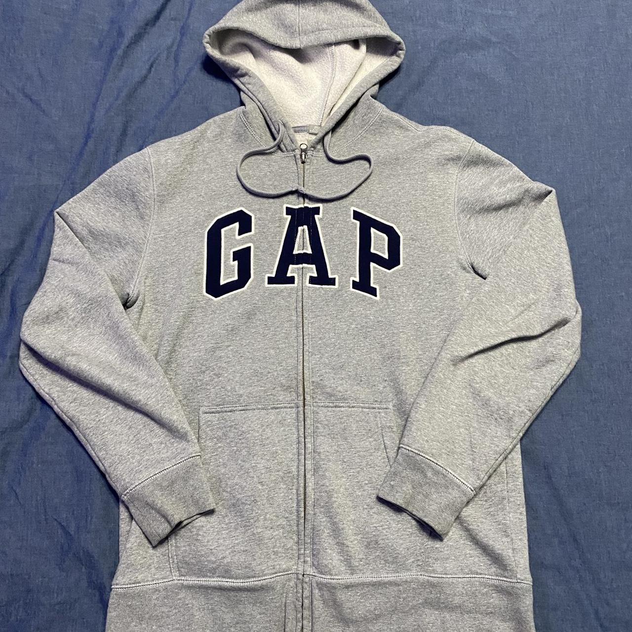 Gap zip up hoodie Size Medium tall but fits like a... - Depop