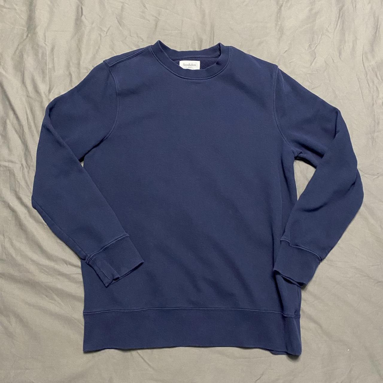 Blue Vintage Crewneck Sweatshirt Size L Worn but in... - Depop