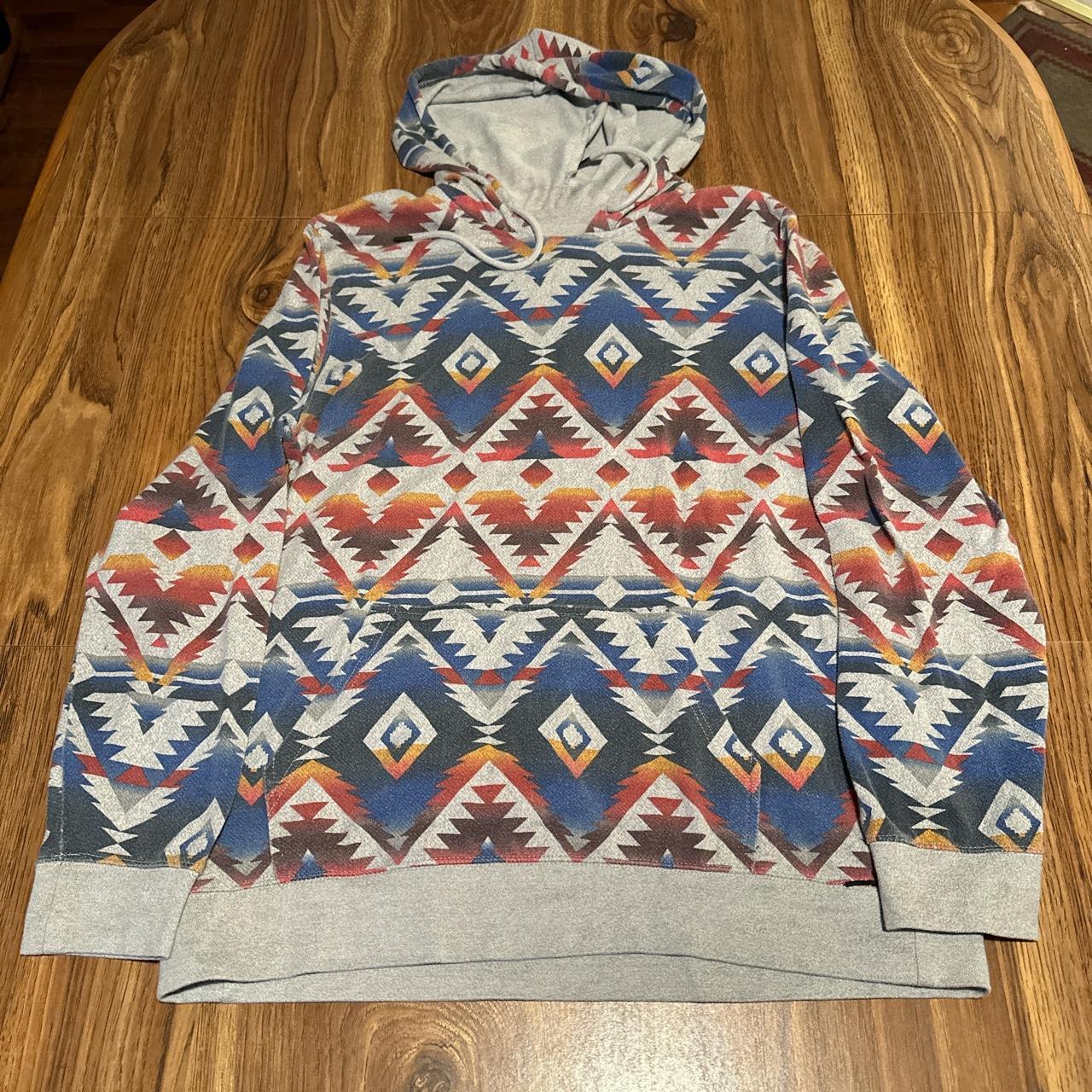 On The Byas Large Hoodie retro hip textile Depop