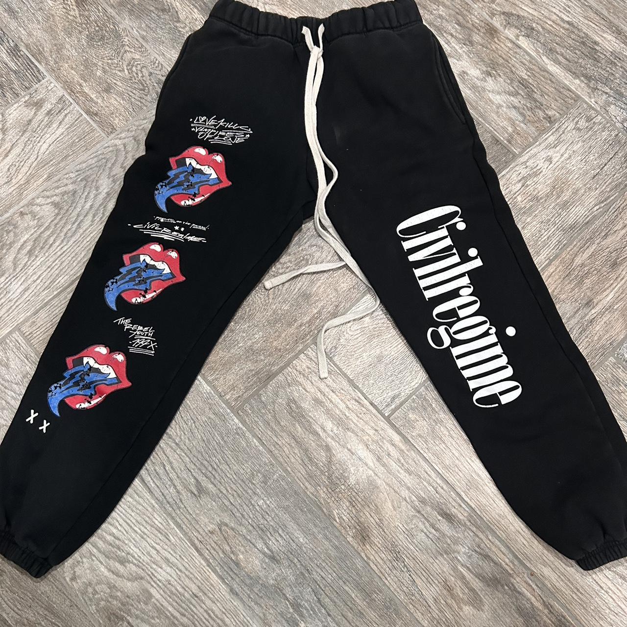 Civil regime joggers Love kills Depop pay only Depop