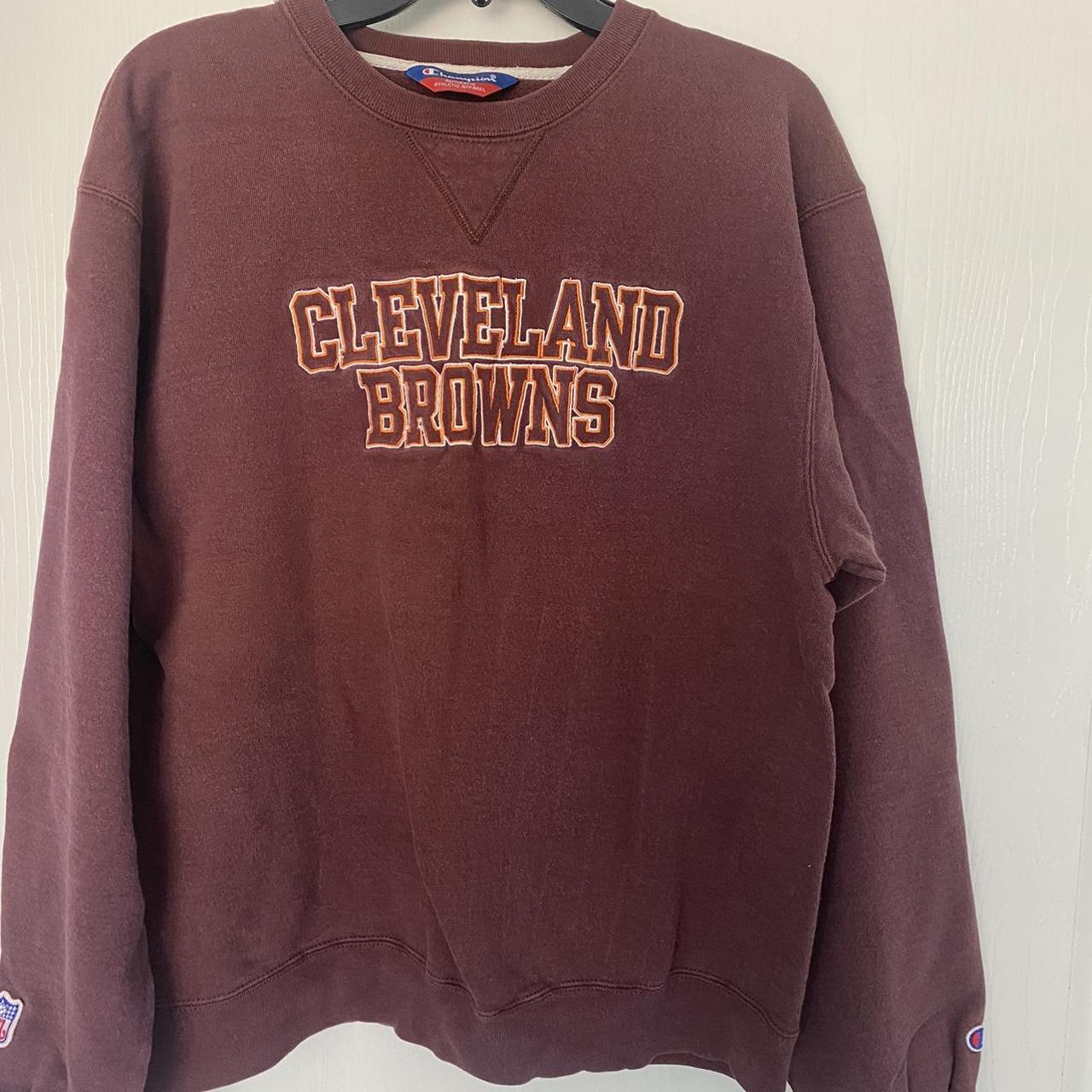 vintage champion cleveland browns crew neck