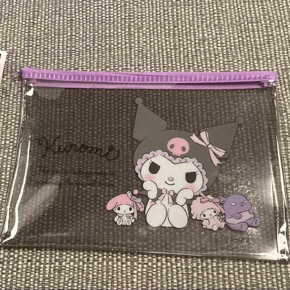 Kuromi Sanrio Pastel Purple Star Pouch, Pencil case - Depop