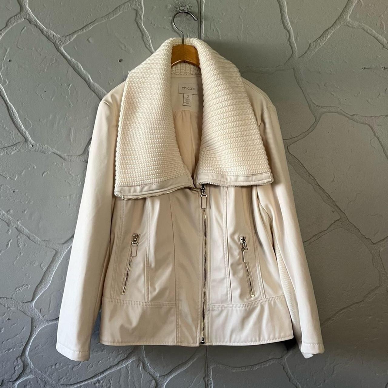 Chico's faux leather jacket best sale