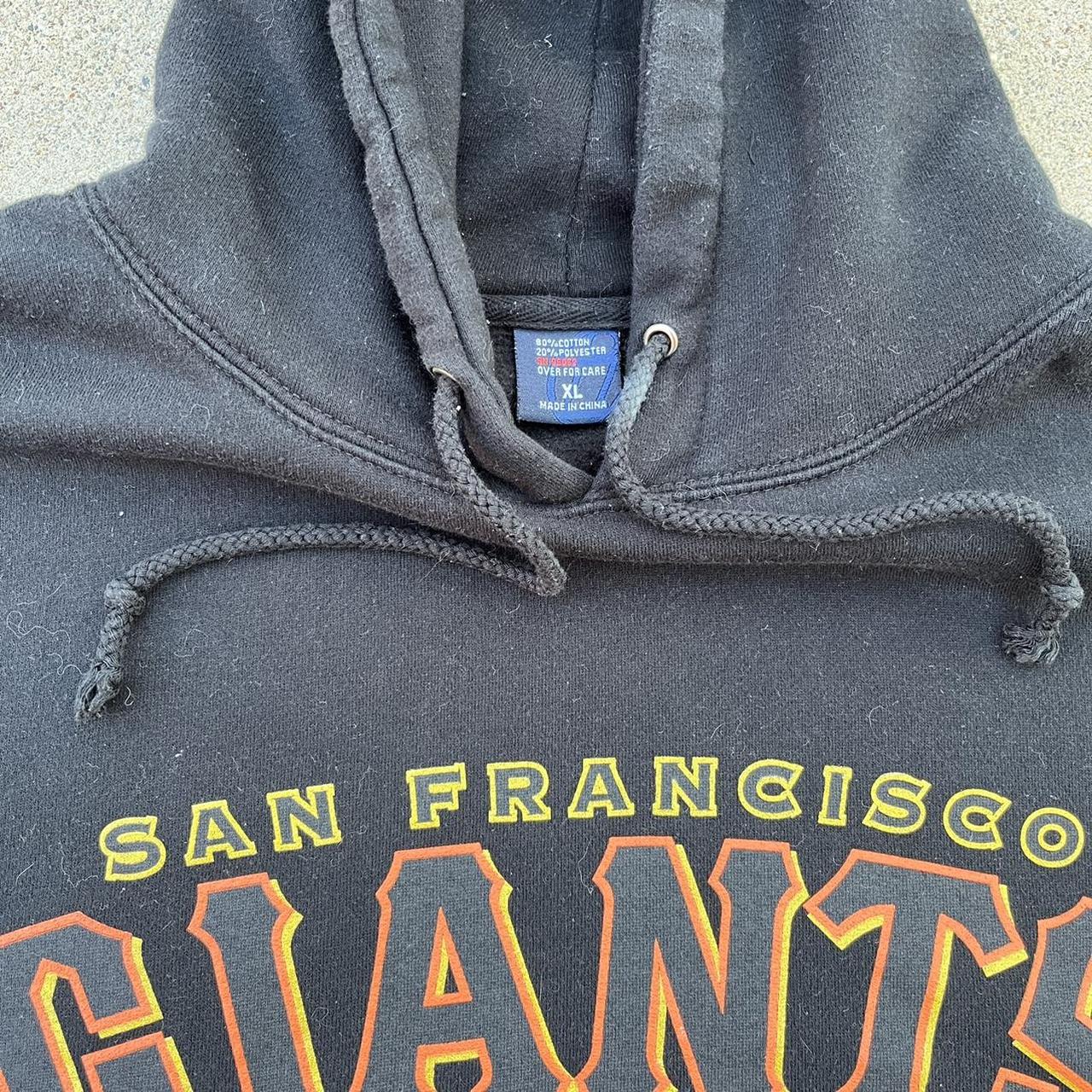 Vintage San Francisco Giants hoodie, grey San - Depop