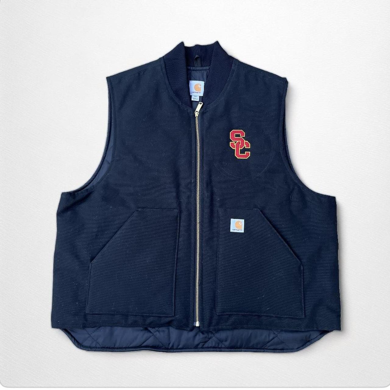 CARHARTT VEST USC TROJANS VTG Y2K RARE🔥 CUSTOM... Depop