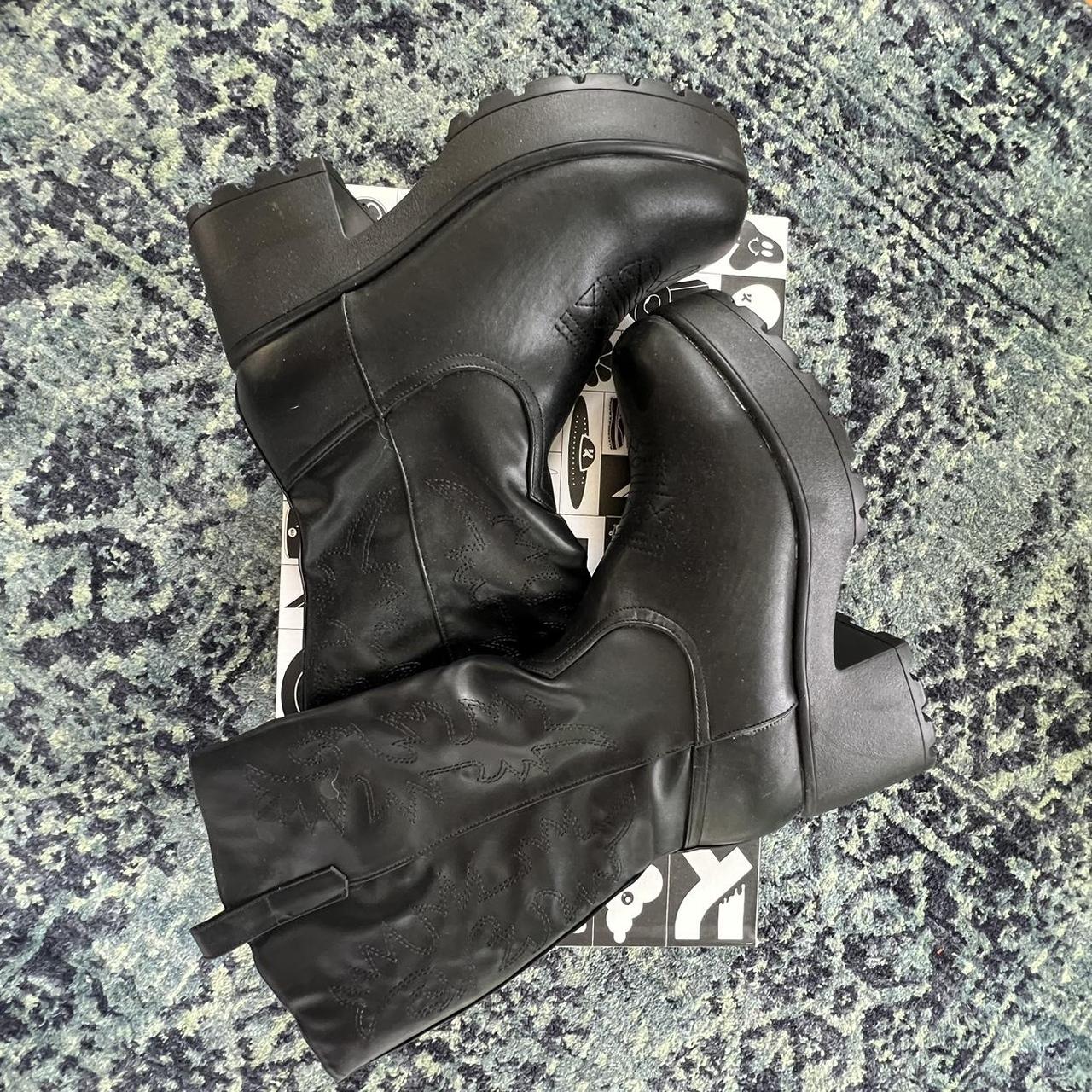 Koi Footwear Women's Black Boots | Depop