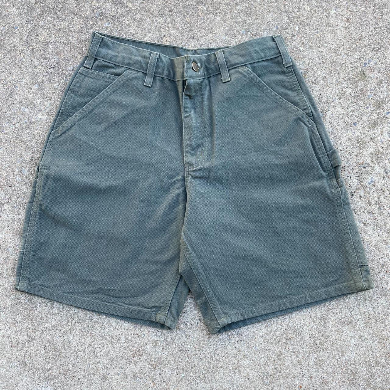 Carhartt Men's Green Shorts | Depop