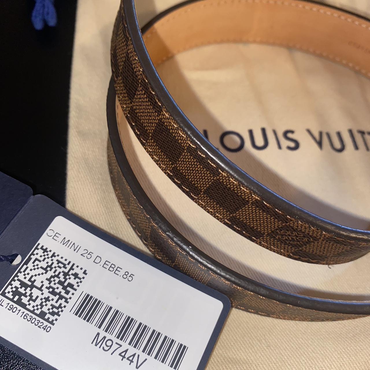 Louis Vuitton - Mini 25 MM Damier Ebene Belt - Style | Depop Louis Vuitton - Mini 25 MM Damier Ebene Belt - Style | Depop