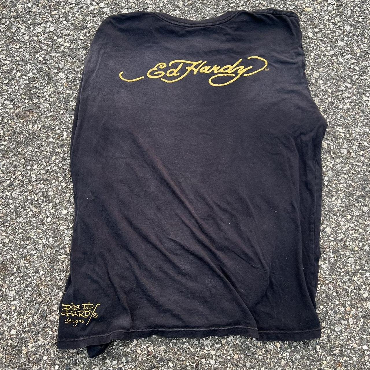 Ed Hardy Men's Black Shirt | Depop