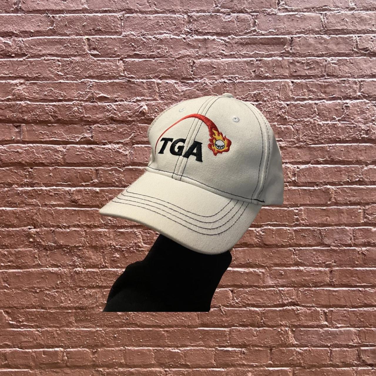 White TGA Golfing Hat Great condition Cool - Depop