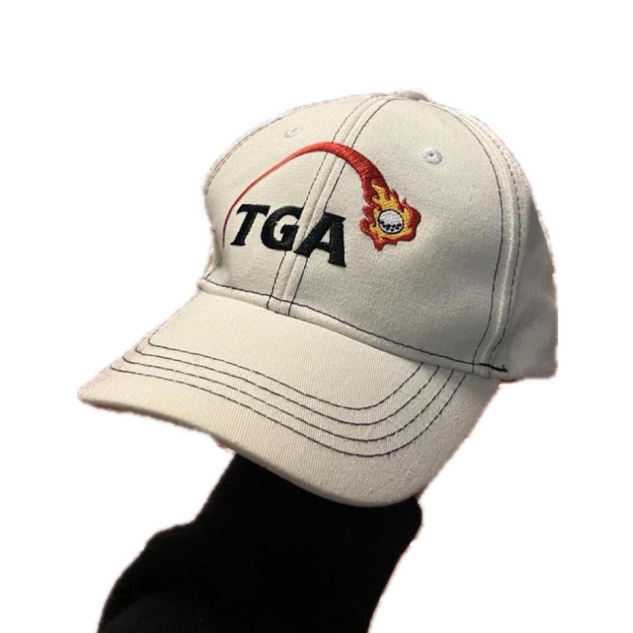 White TGA Golfing Hat Great condition Cool - Depop