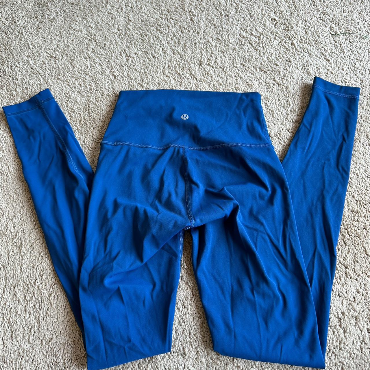 Blue/Teal lululemon leggings, 28” PRICE IS FIRM Depop