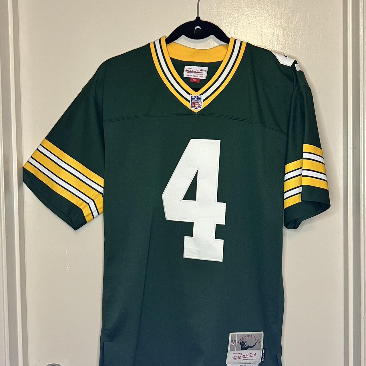 Mitchell Ness Men's Brett Favre White Green Bay Packers