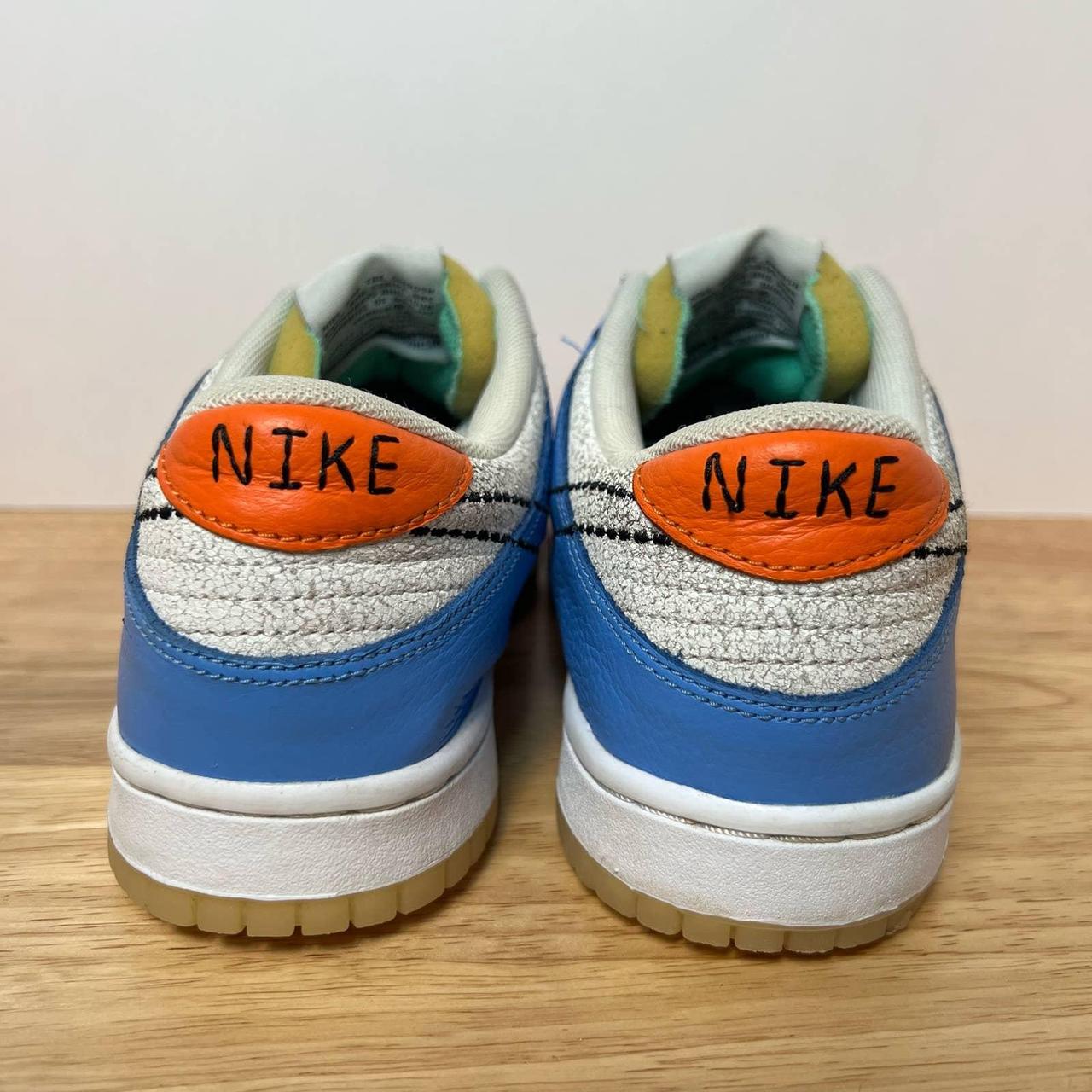 Nike purchases Dunk Low GS Nike 101 White Blue Orange DX3363-100 6Y Women's Size 7.5