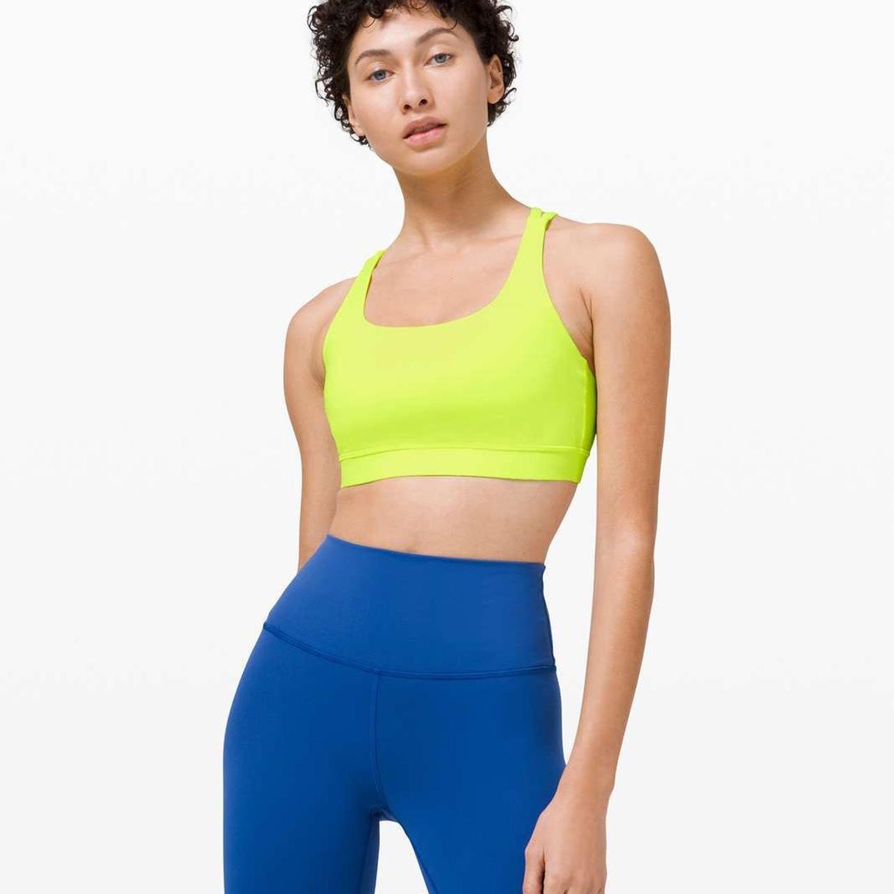 Lululemon yellow sports bra online