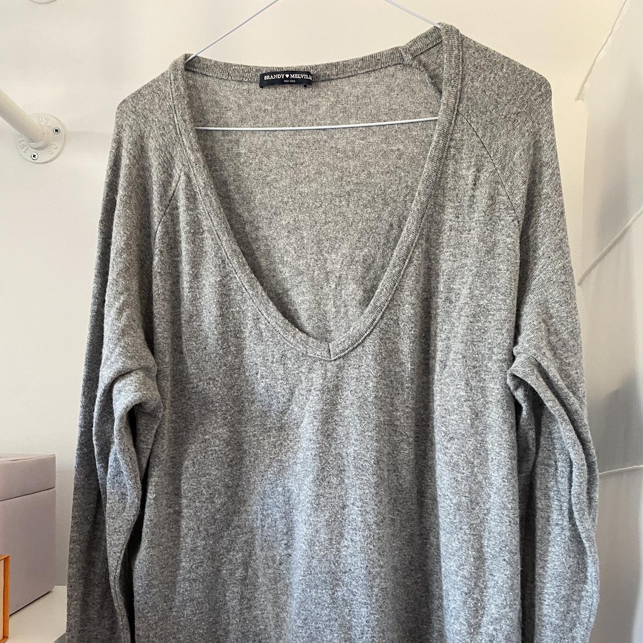 Brandy Melville Women's Grey Jumper | Depop