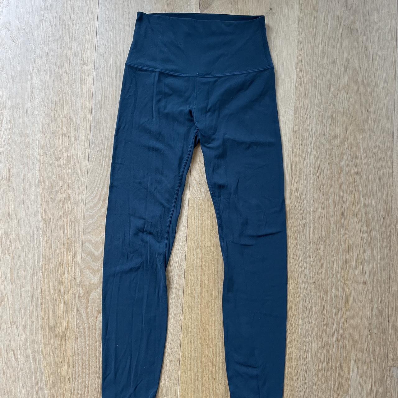 lululemon align pants dark teal blue fits - Depop