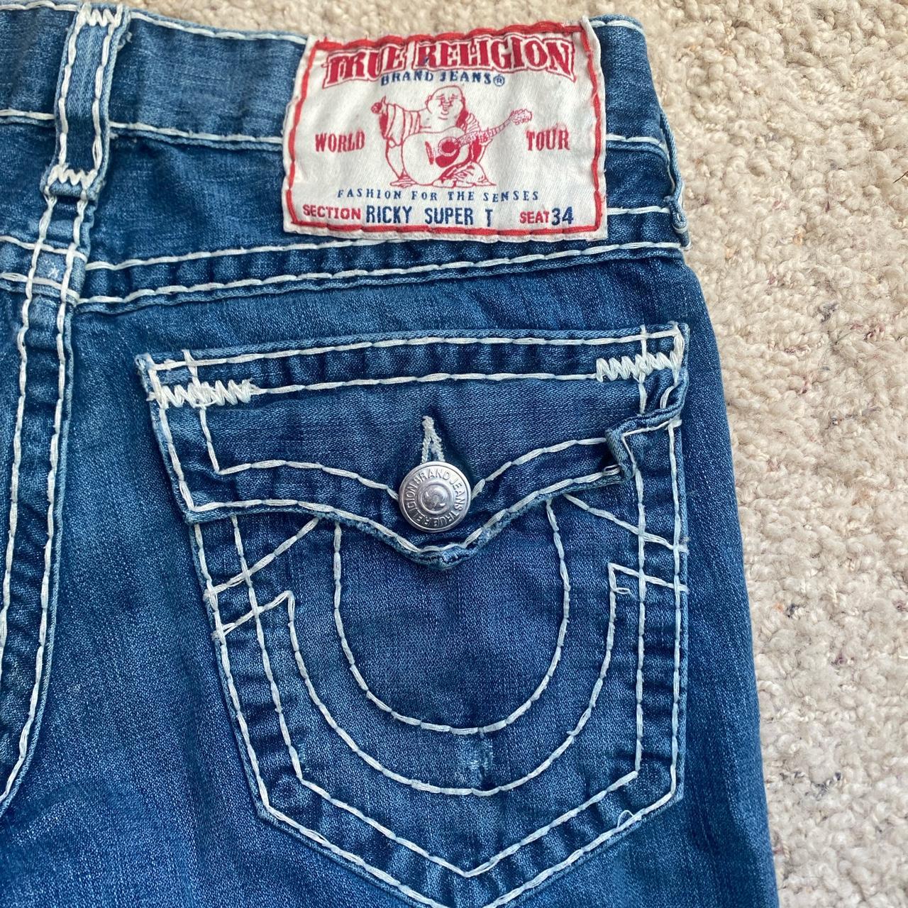 MENS TRUE RELIGION JEANS SIZE 31x32 #Sematary #Y2K... - Depop