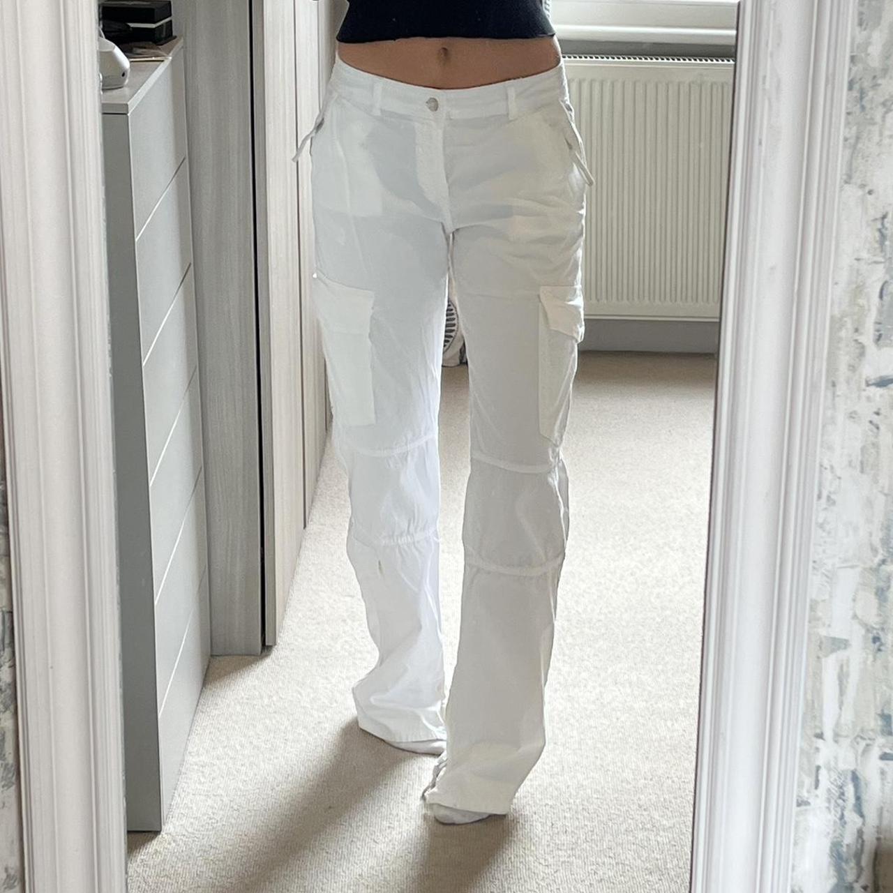Zara white cargo pants hotsell
