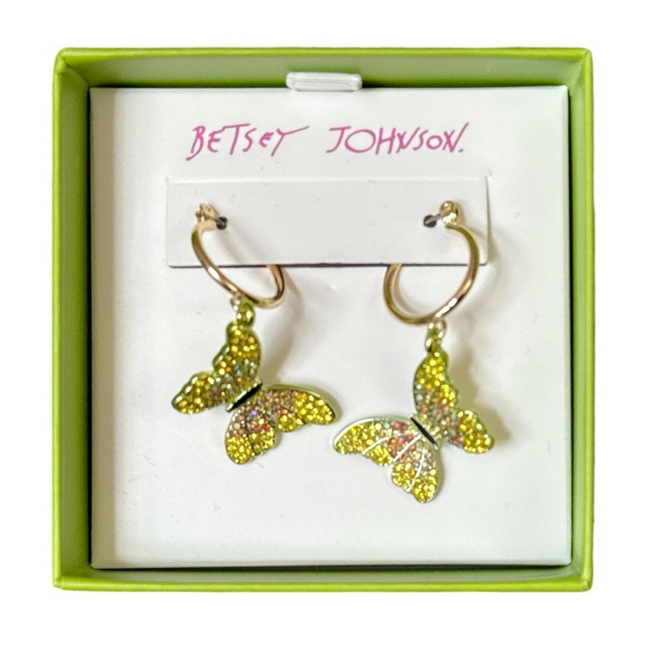 Betsey johnson BUTTERFLY DANGLE store EARRINGS