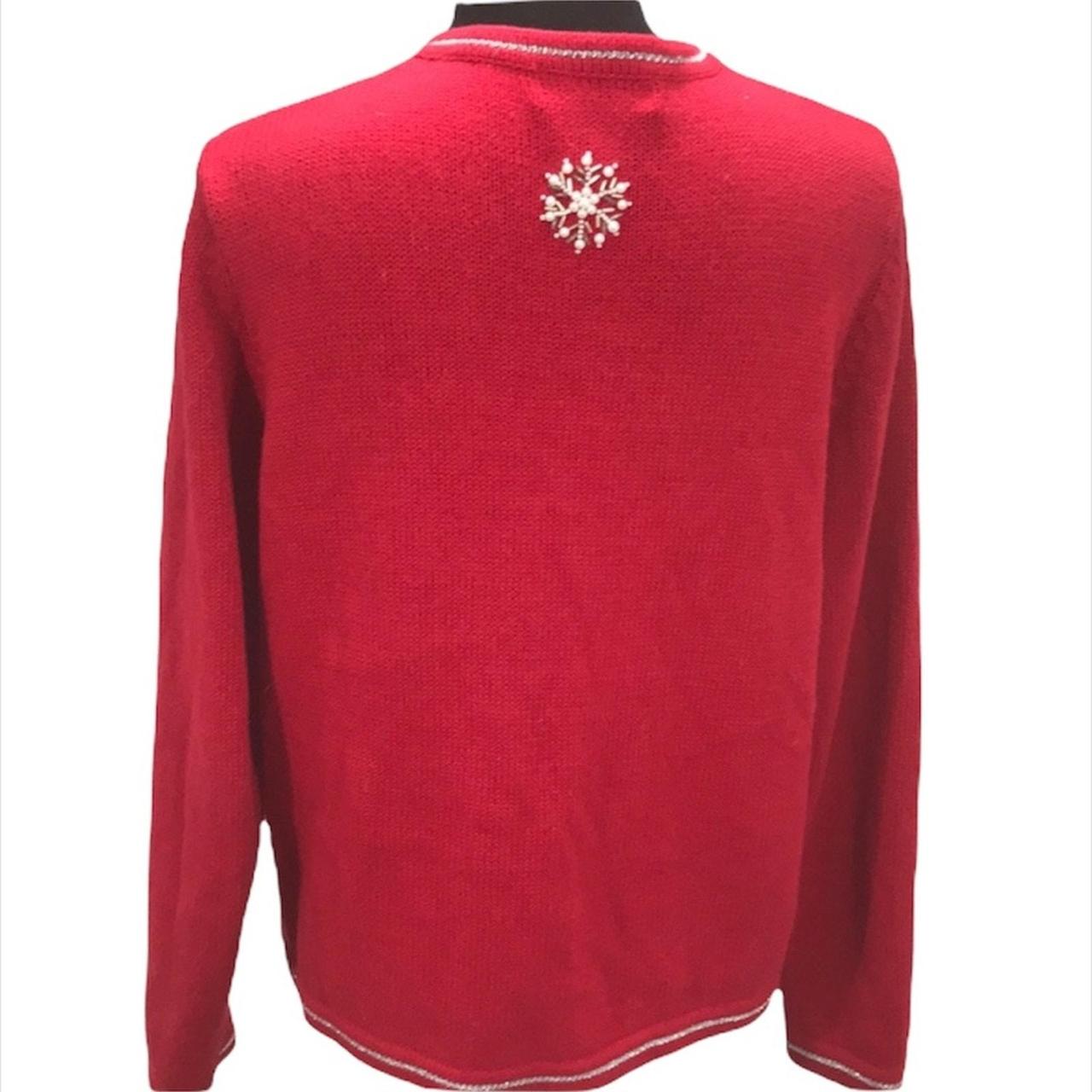 Source Unknown Women's Sweater - Red/Silver - M –… - image 4