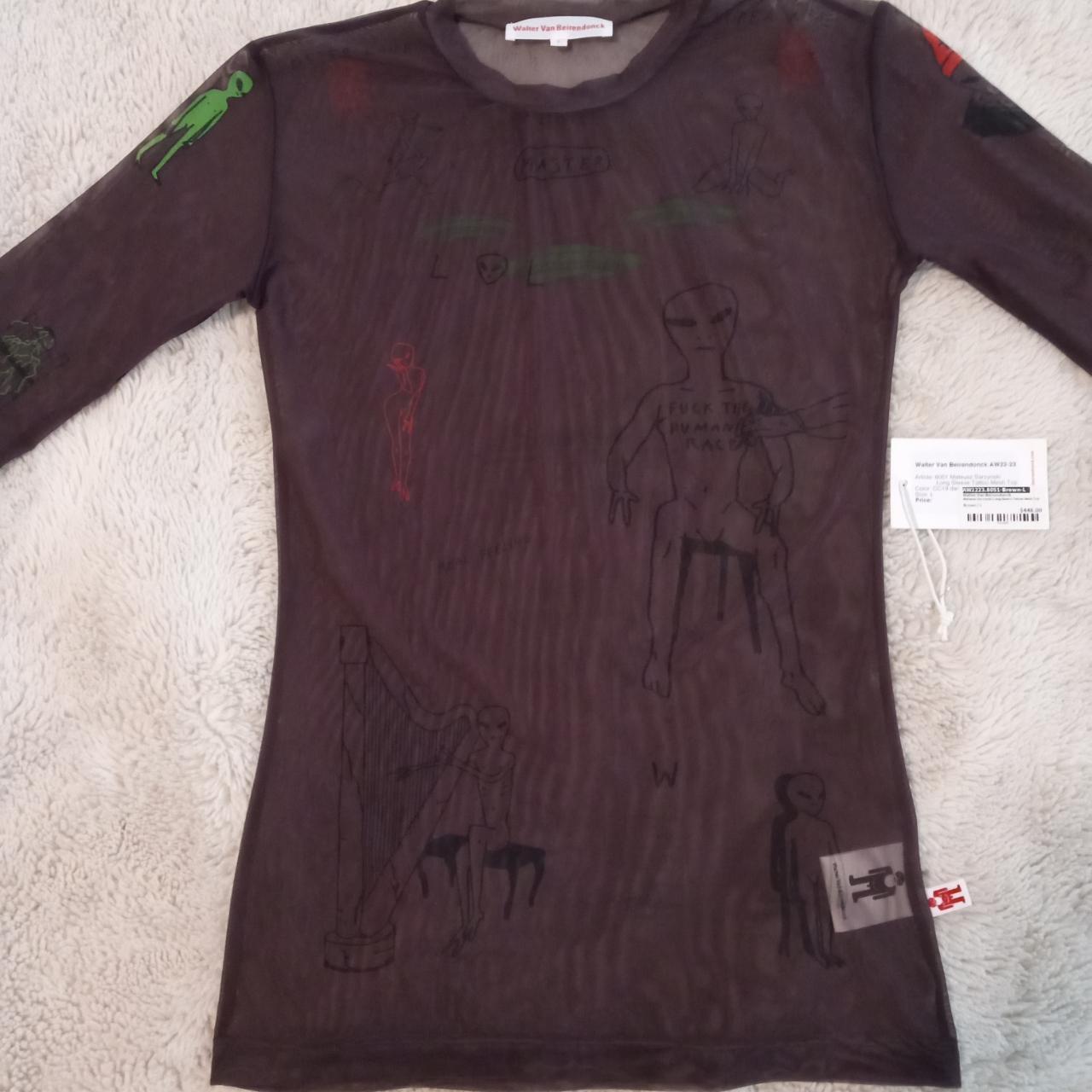 Walter Van Beirendonck Mateusz Sarzynski tattoo mesh... - Depop