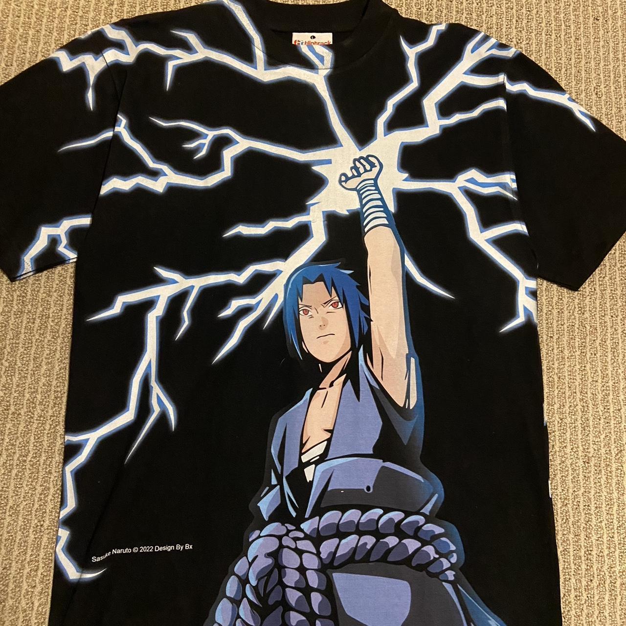 Naruto Sasuke Abandon Vintage T-Shirt ナルト Tシャツ Naruto Shippuden Sasuke Uchiha - New Vintage Anime T shirt