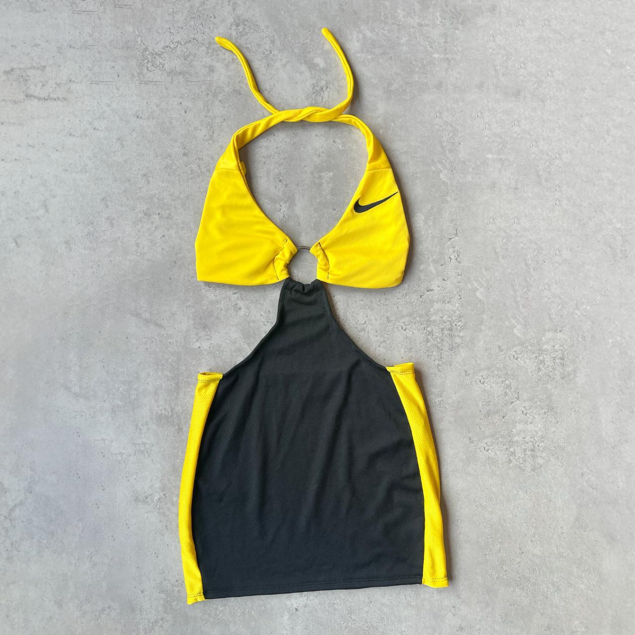 nike dress yellow and black