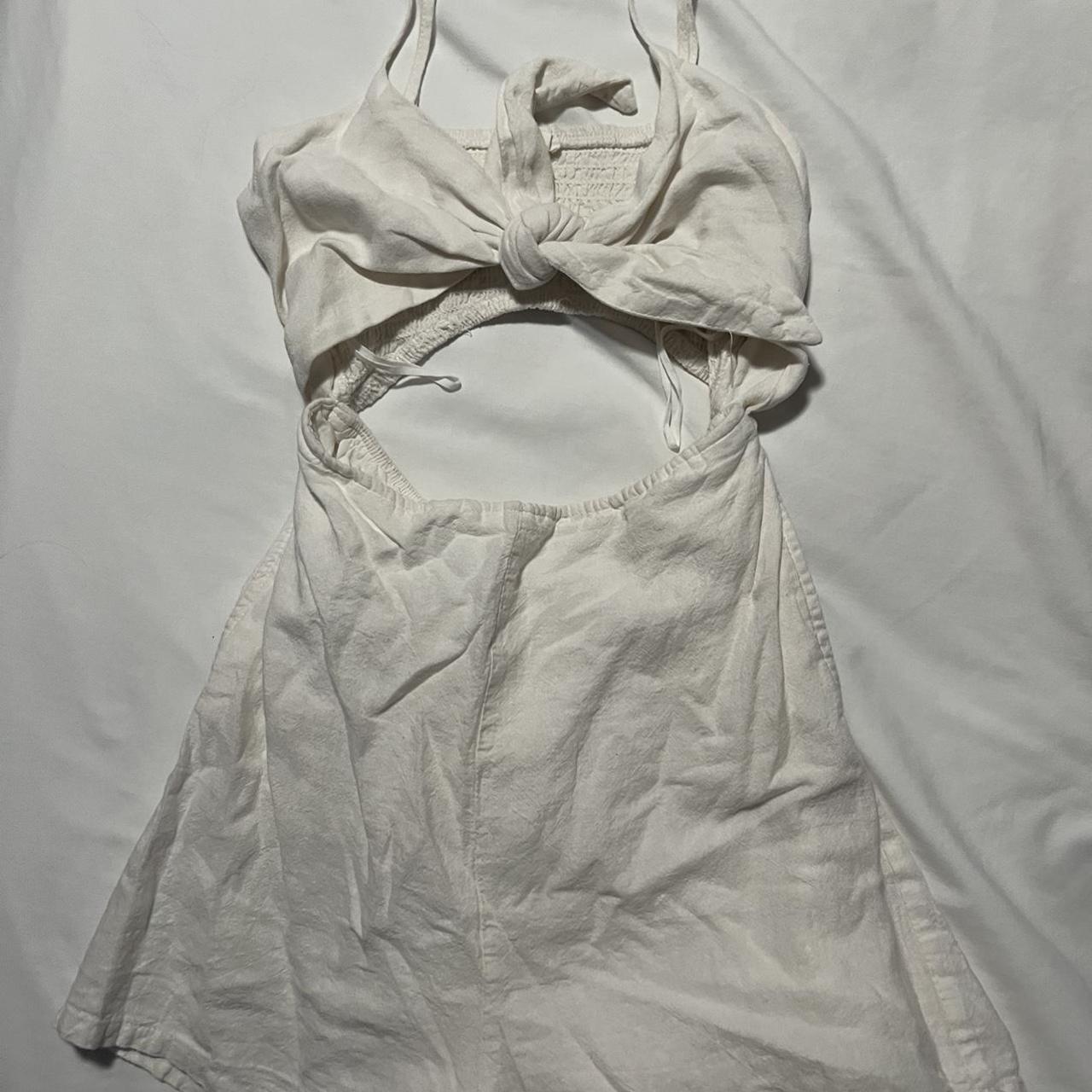 GARAGE cutout linen romper So cute for... Depop