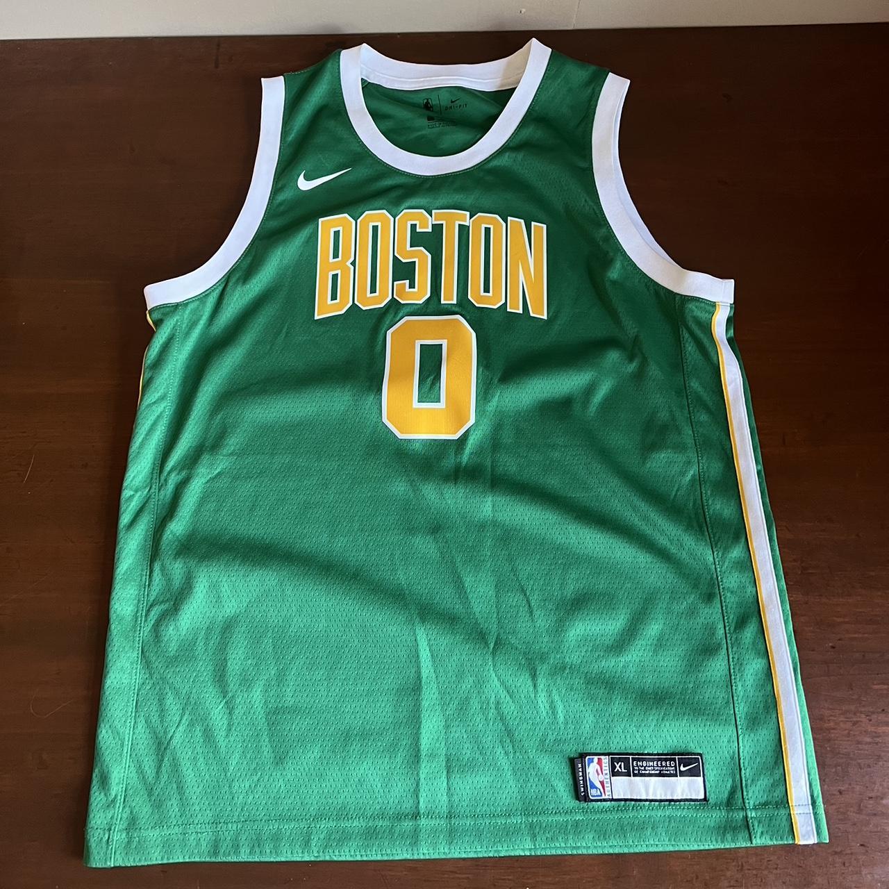 NBA Nike Jayson Tatum Celtics City Jersey Size XL - Depop