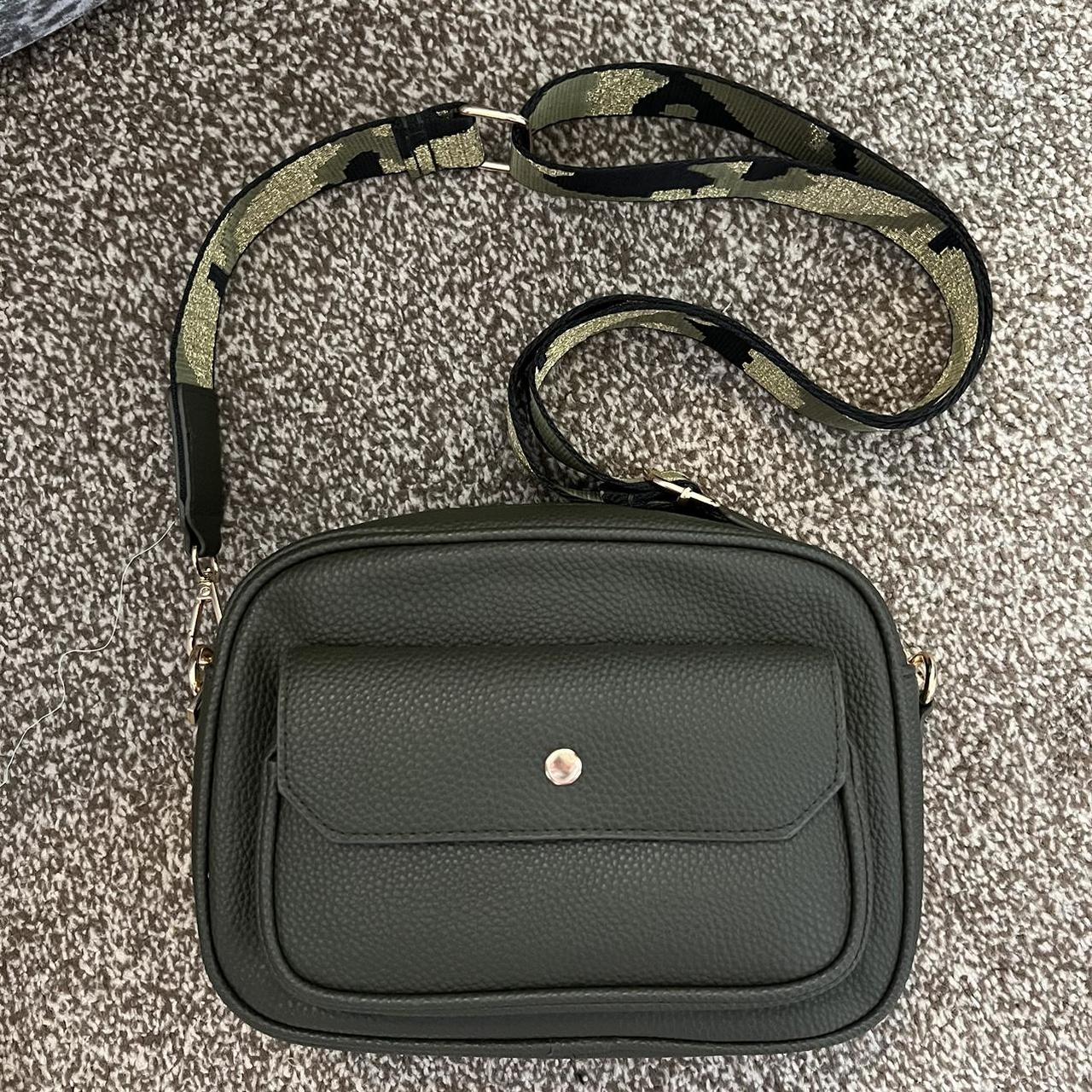 Crossbody Green camera bag with adjustable... Depop