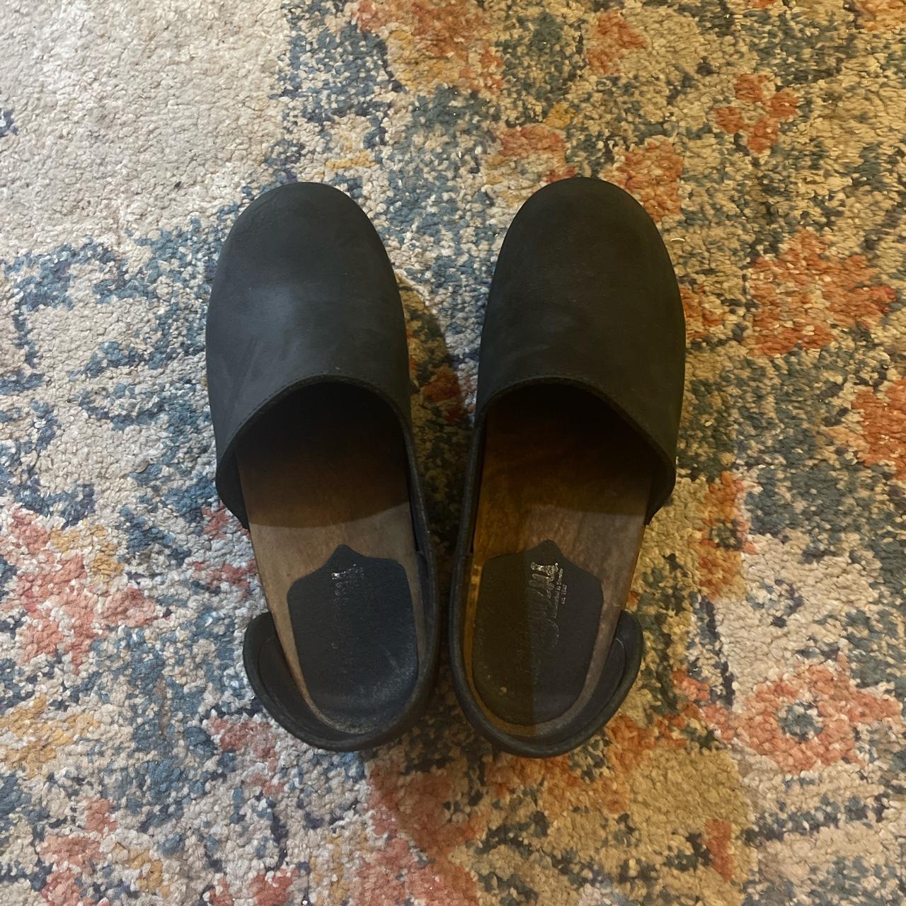 Black clogs. Super cute clogs, made in Sweden. Size... - Depop