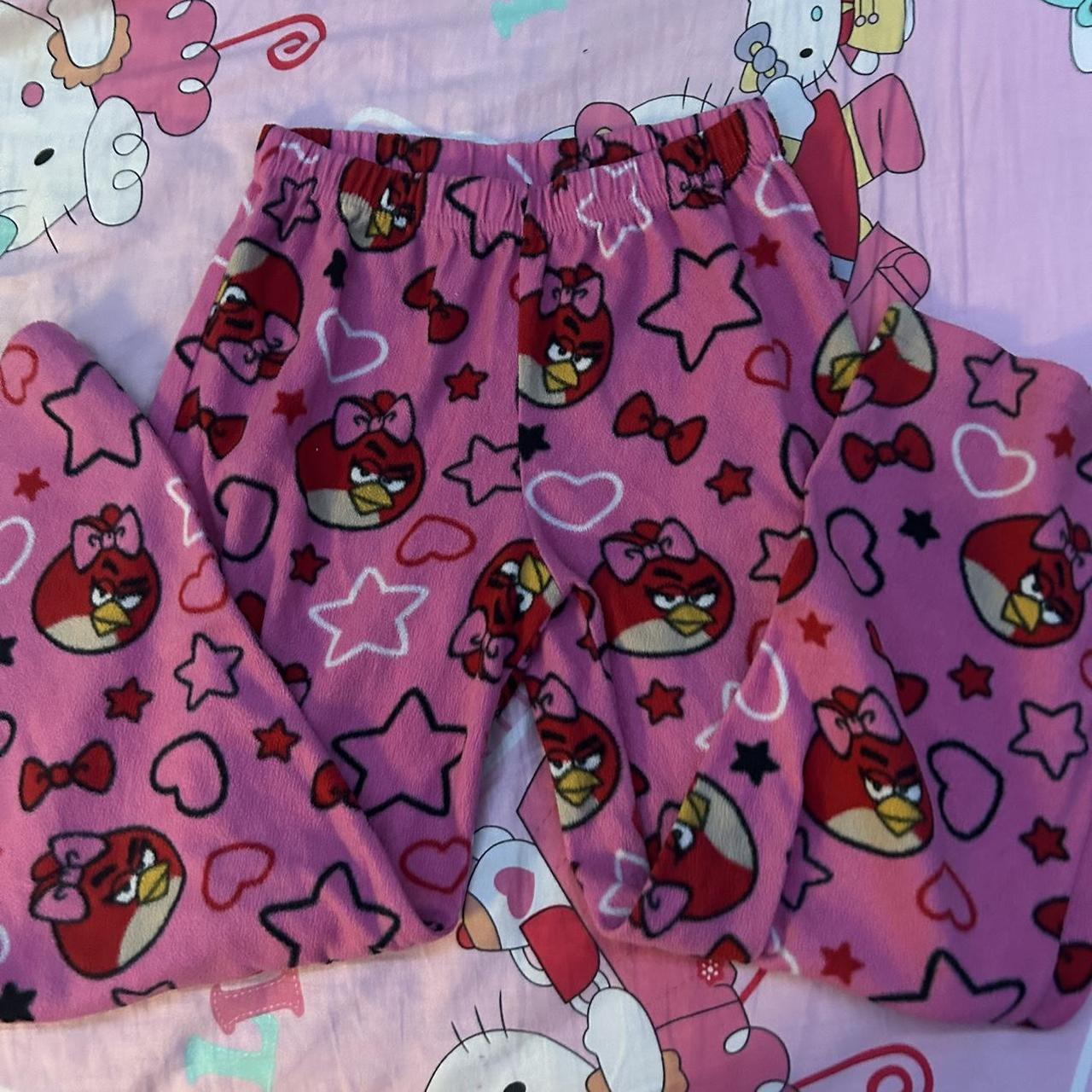 Super Cute Angry Birds Pajama Pants! -Only worn... - Depop