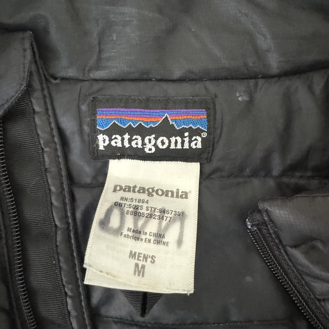 patagonia men’s down jacket black size medium. worn... Depop