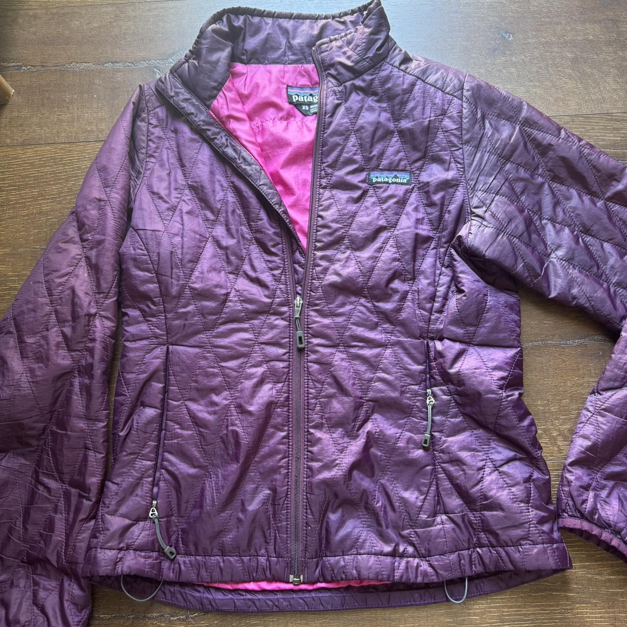 Patagonia womens nano puff pullover purple xs selling